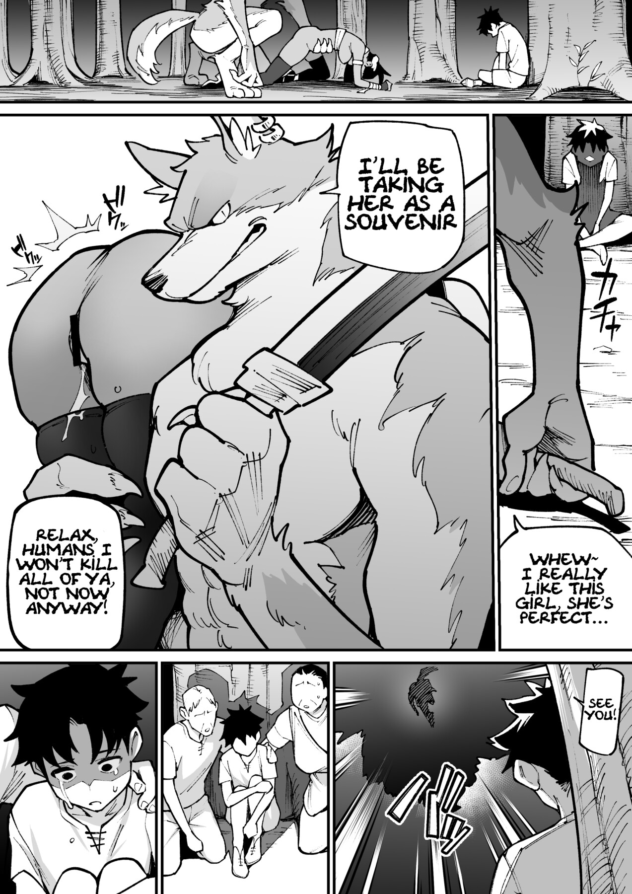 Hentai Manga Comic-Beastman x Female Warrior NTR-Read-13